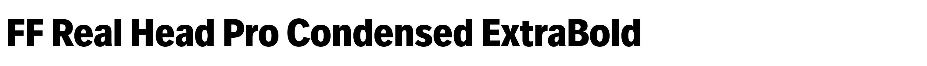 FF Real Head Pro Condensed ExtraBold